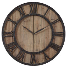 Powell Wooden Wall Clock
