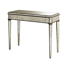 Antiqued Mirror Console Table