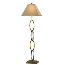Bangle Floor Lamp, Gold Leaf