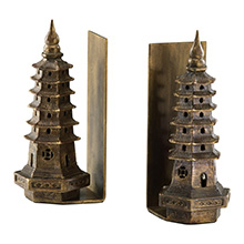 Pagoda Bookends