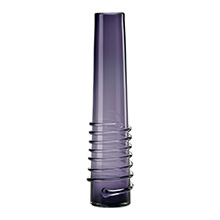 Medium Purple Spiral Vase