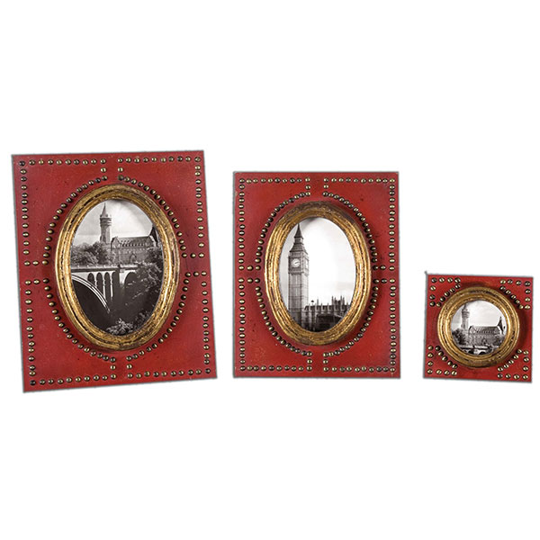 Abeo Red Photo Frames Set/3 - Click Image to Close