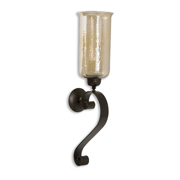 Joselyn Bronze Candle Wall Sconce - Click Image to Close