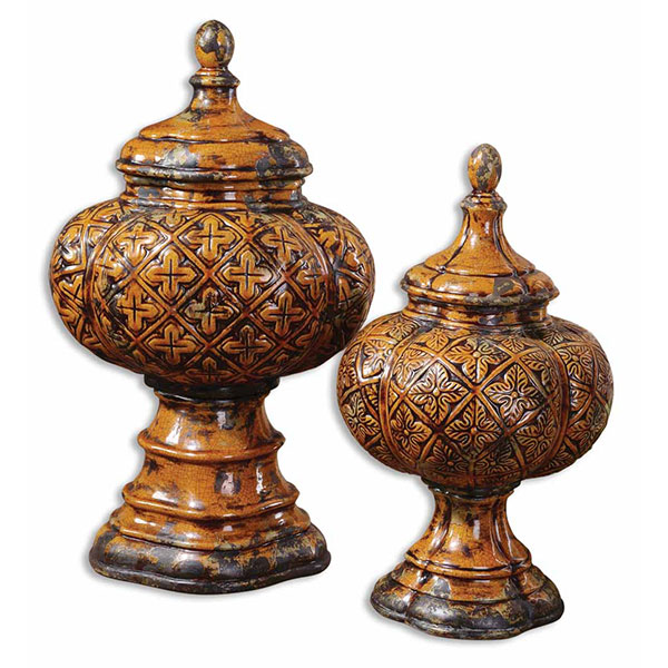 Abu Ceramic Urns, Set/2 - Click Image to Close
