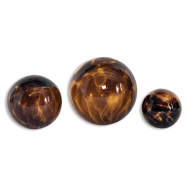 Kameko Glass Spheres, Set/3 - Click Image to Close