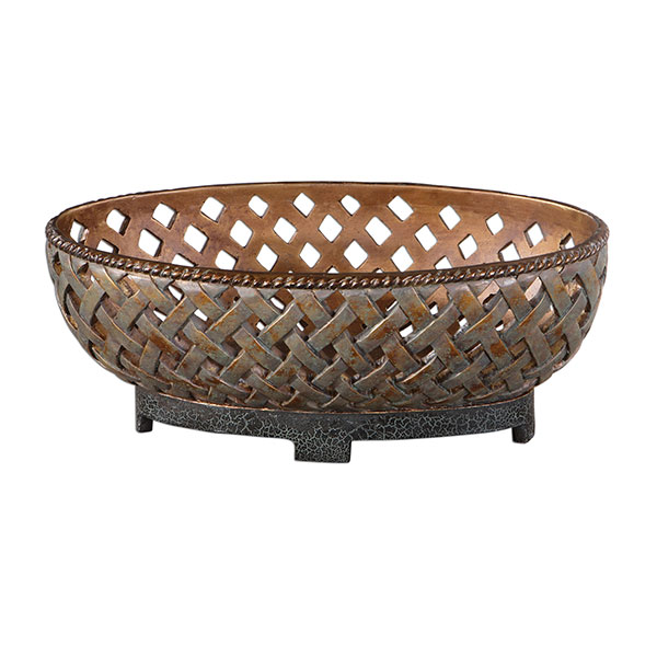 Teneh Lattice Weave Design Bowl - Click Image to Close