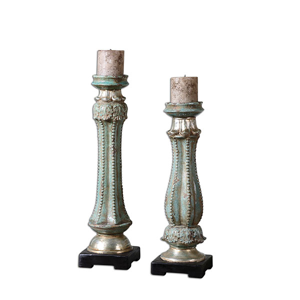 Deniz Ceramic Candleholders, Set/2 - Click Image to Close