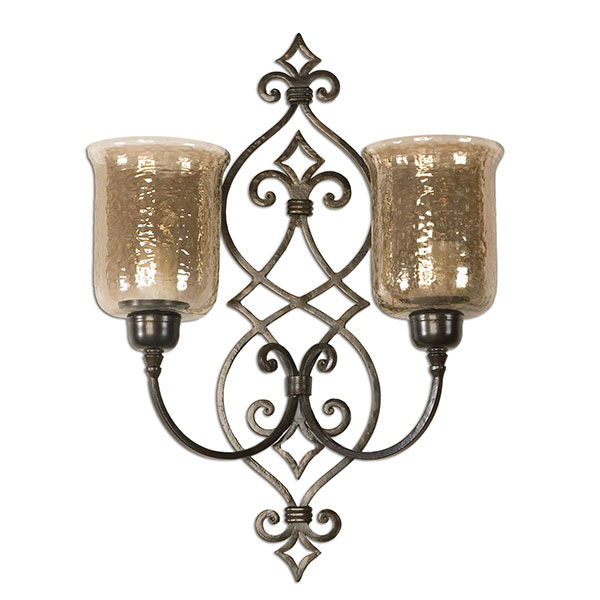 Sorel Metal Double Wall Sconce - Click Image to Close