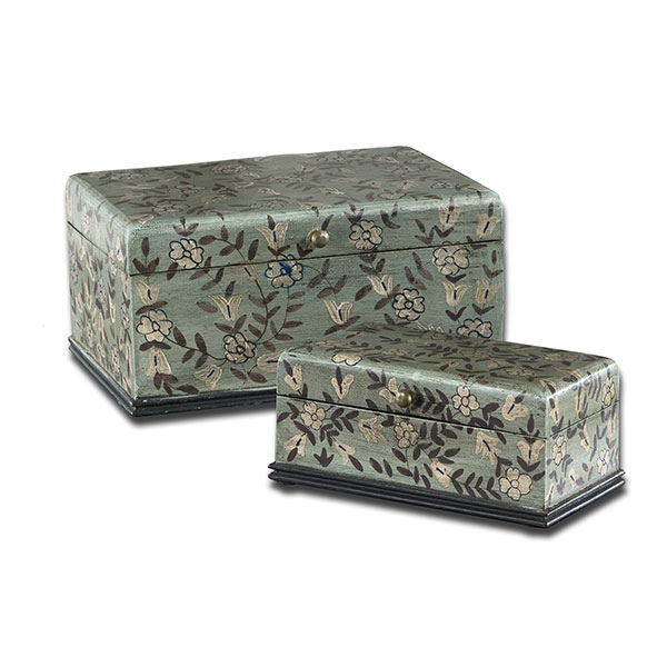 Aciano Hand Painted Boxes, Set/2 - Click Image to Close