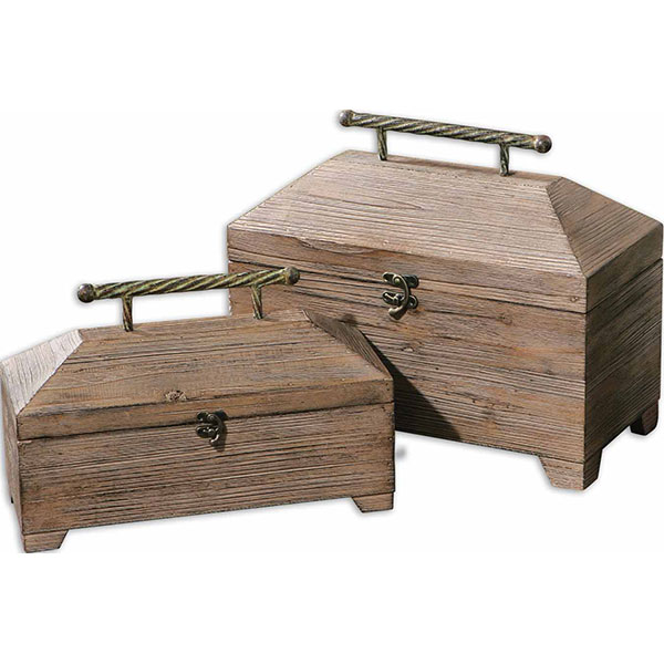 Tadao Natural Wood Boxes, Set/2 - Click Image to Close