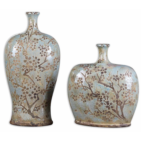 Citrita Decorative Ceramic Vases Set/2 - Click Image to Close