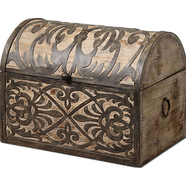 Abelardo Rustic Wooden Box - Click Image to Close