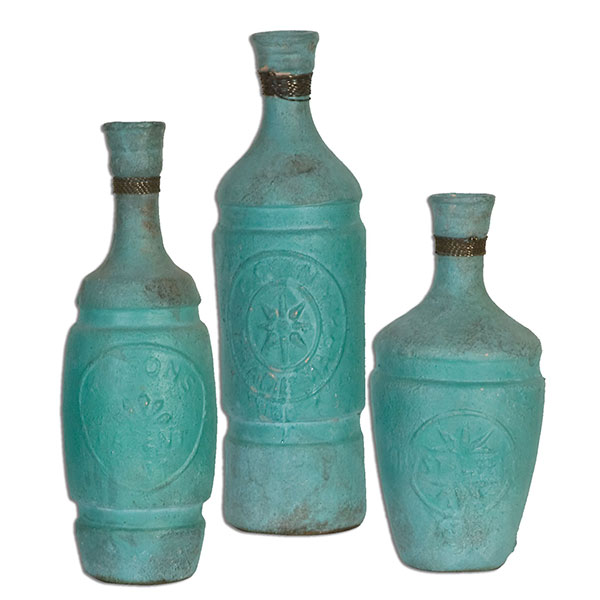 Jalanili Mint Green Vases S/3 - Click Image to Close