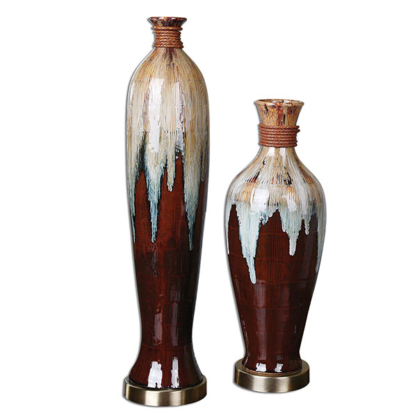 Aegis Ceramic Vases S/2 - Click Image to Close