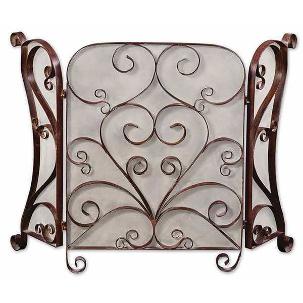 Daymeion Metal Fireplace Screen - Click Image to Close