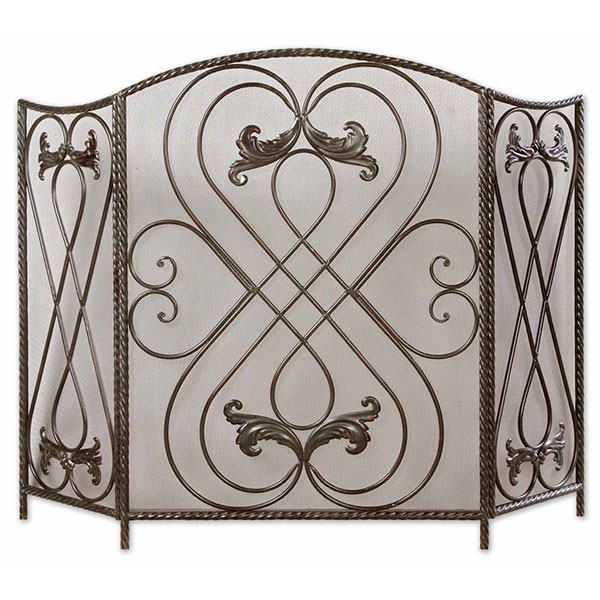 Effie Metal Fireplace Screen - Click Image to Close