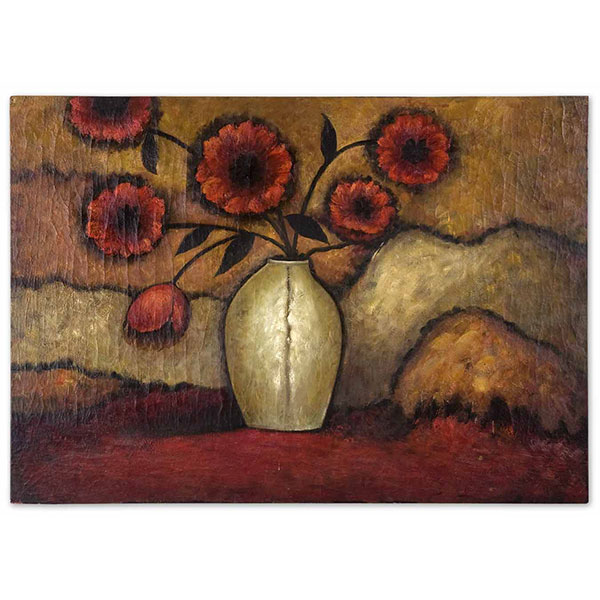Red Poppies Floral Art - Click Image to Close