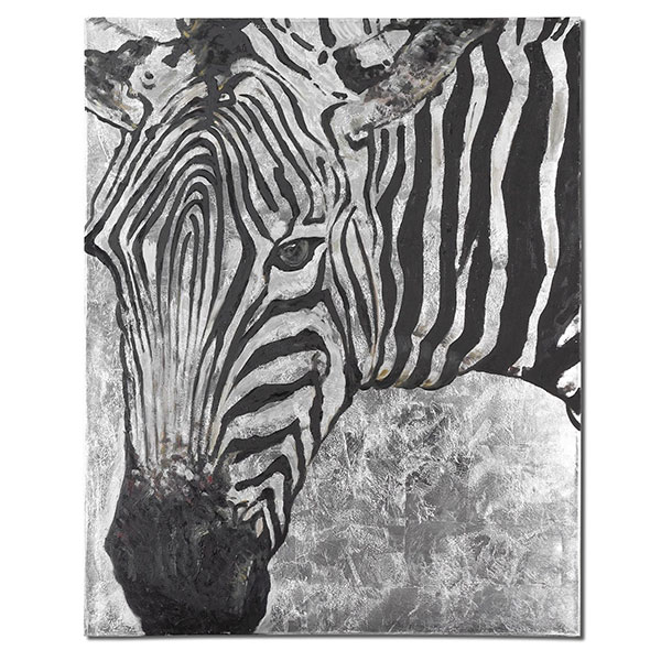 Zebra Knows Hand Painted Art - Click Image to Close