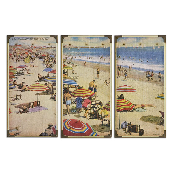 Summertime Beach Wall Art, S/3 - Click Image to Close