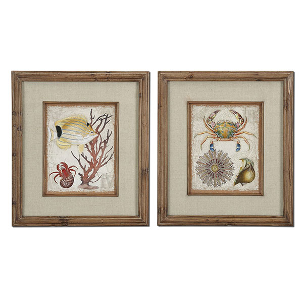 Tropical Waters Framed Art Set/2 - Click Image to Close