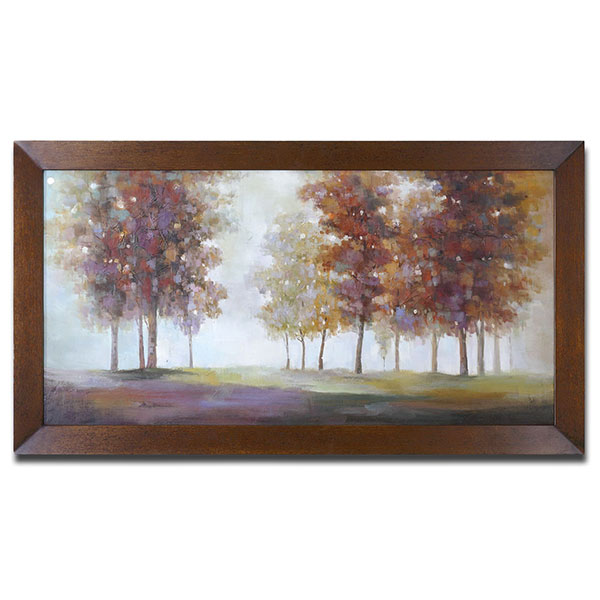Trees In The Mist Framed Art - Click Image to Close