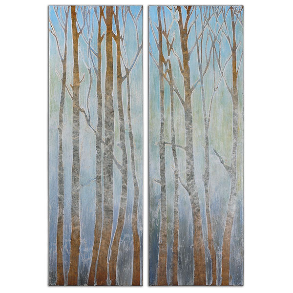 Trees Of Winter Art Set/2 - Click Image to Close