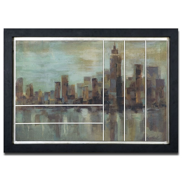 Misty Day In Manhattan Framed Art - Click Image to Close