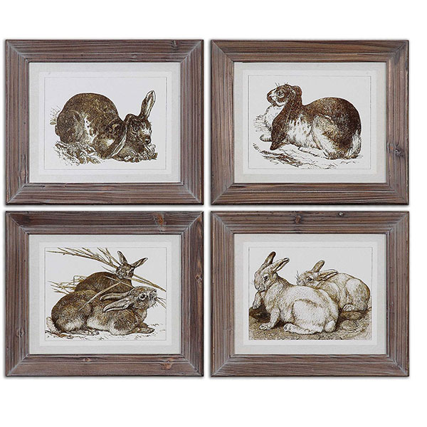 Regal Rabbits Framed Art - Click Image to Close
