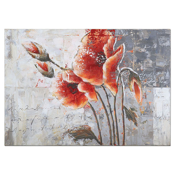 Poetic Flowers Framed Art - Click Image to Close