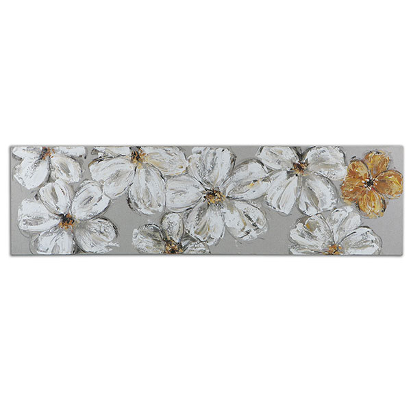 Stitched Daisies Floral Art - Click Image to Close