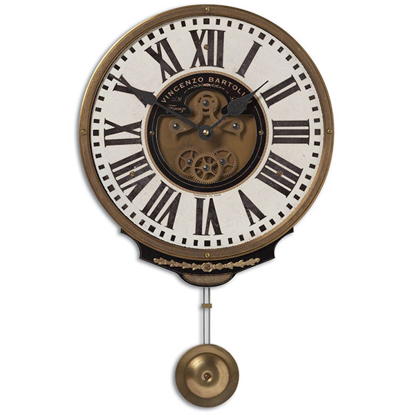 Vincenzo Bartolini Cream Wall Clock - Click Image to Close