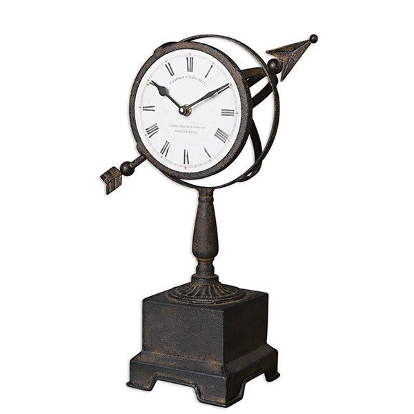 Rustic Armillary Clock - Click Image to Close