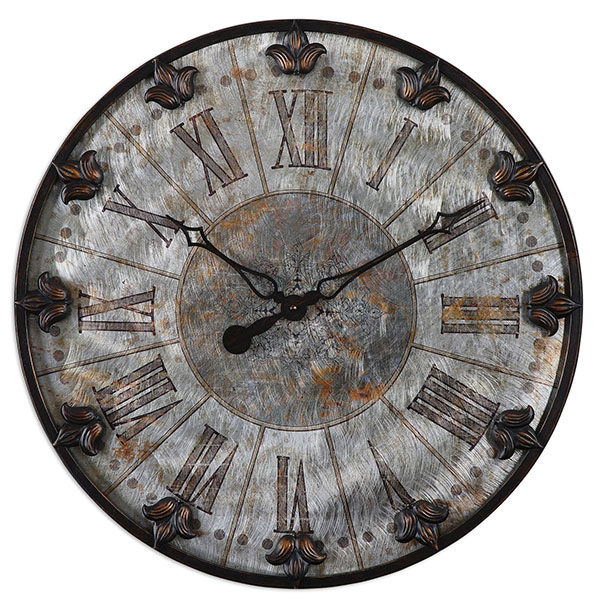 Artemis Antique Wall Clock - Click Image to Close