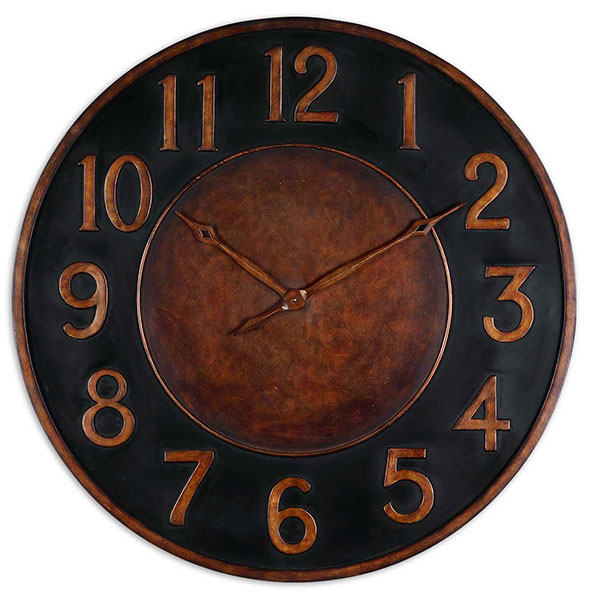 Matera 36" Metal Wall Clock - Click Image to Close