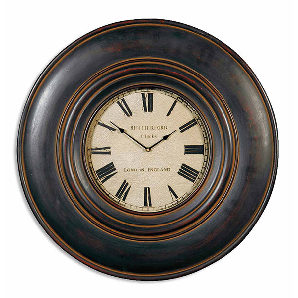 Adonis 24" Wooden Wall Clock - Click Image to Close