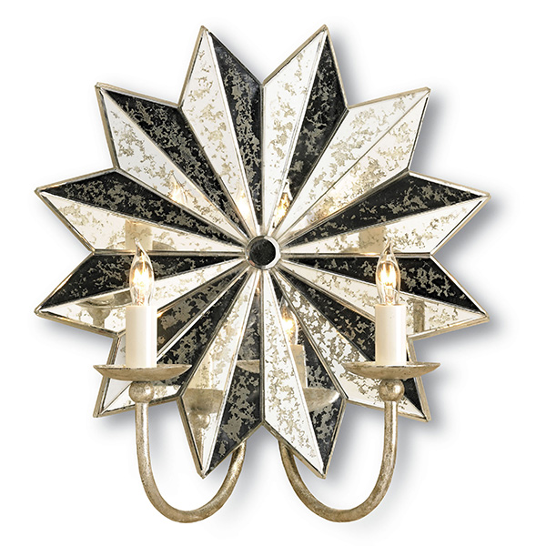 Starburst Wall Sconce 2L - Click Image to Close