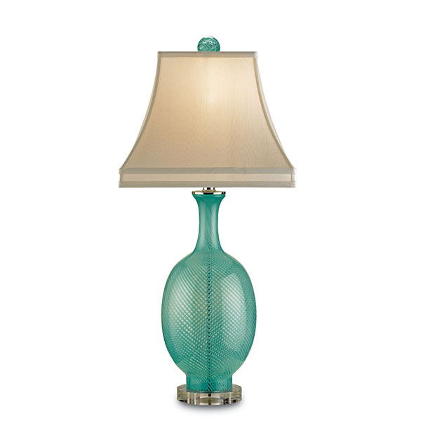 Artois Table Lamp, Aqua - Click Image to Close