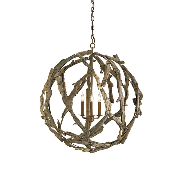 Driftwood Orb Chandelier - Click Image to Close