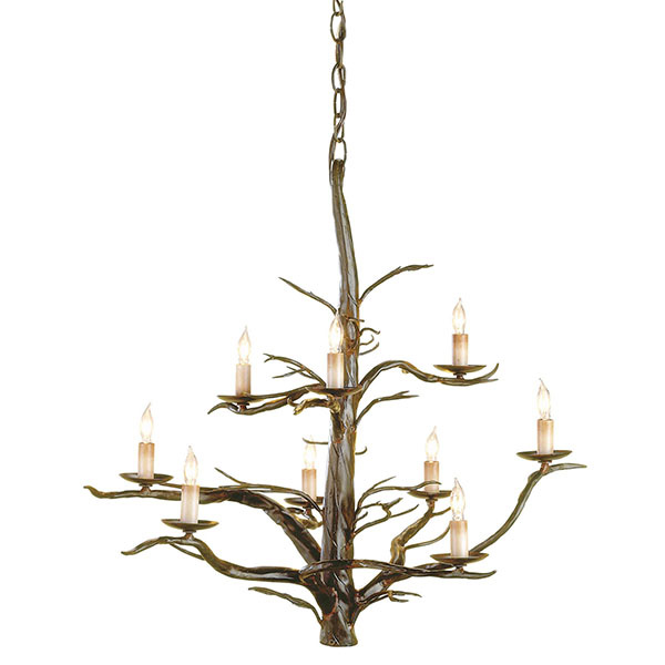 Treetop Chandelier, 9 Lt. - Click Image to Close