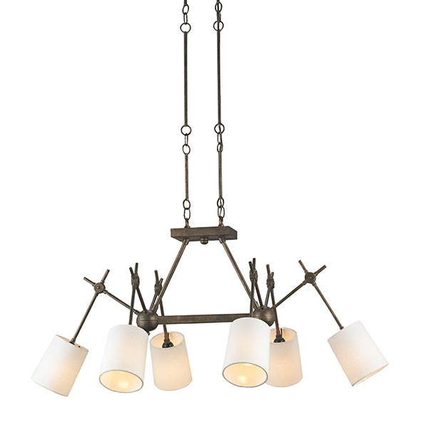 Compass Rectangular Chandelier - Click Image to Close