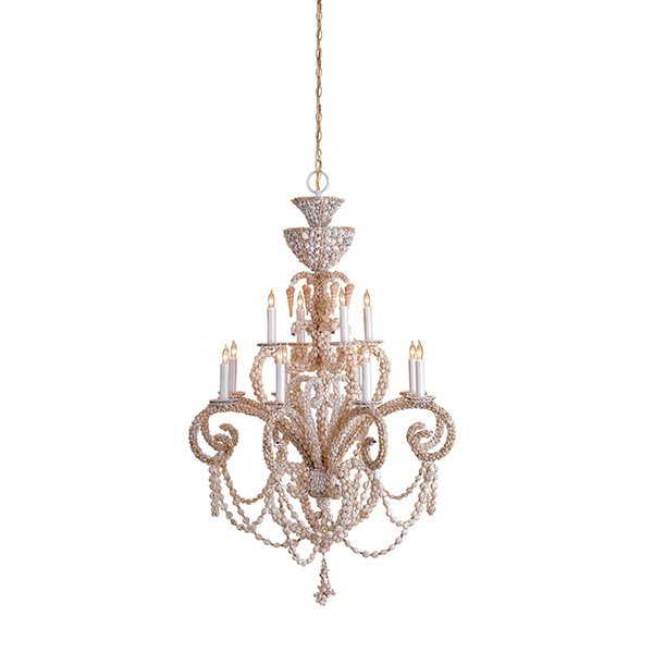 Grotto Shell Chandelier, 12E, - Click Image to Close