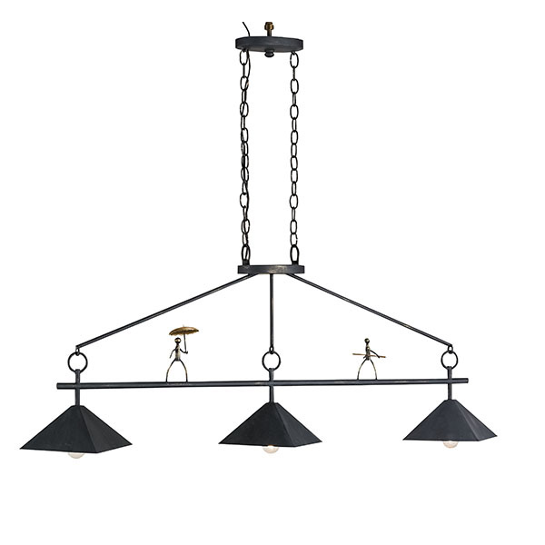 Tightrope Rectangular Chandelier - Click Image to Close