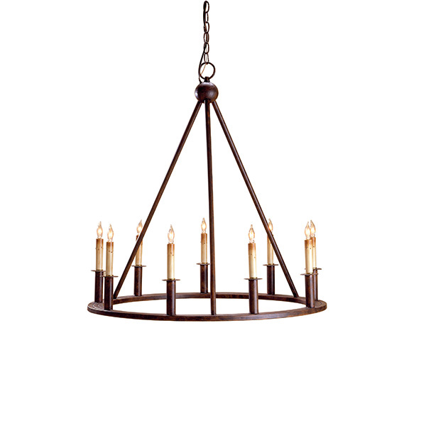 Florentine Chandelier, Rust - Click Image to Close