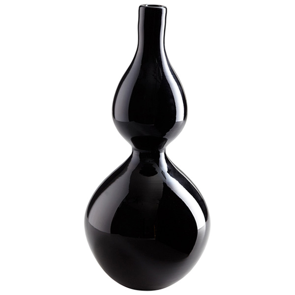 Black Silhouette Vase - Click Image to Close