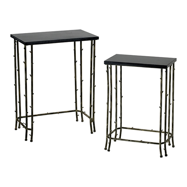 Bamboo Nesting Tables - Click Image to Close