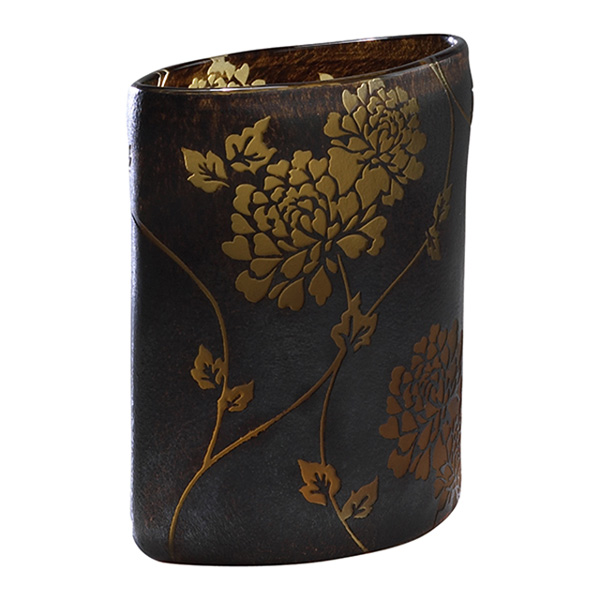 Small Brown Rafaella Vase - Click Image to Close