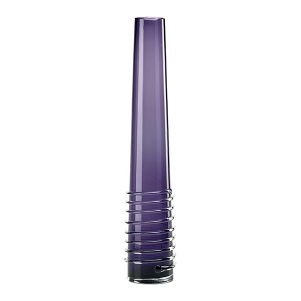 Large Purple Spiral Vase - Click Image to Close