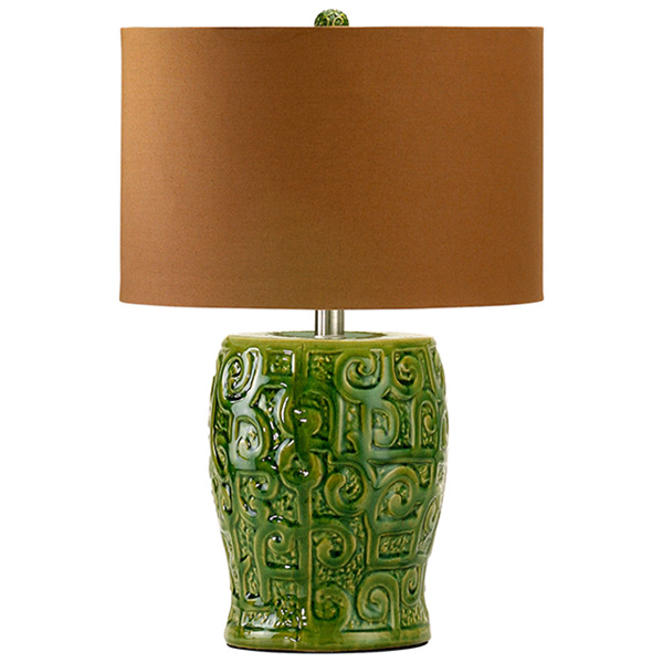 Scroll Table Lamp - Click Image to Close