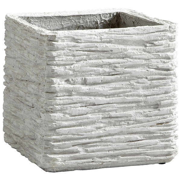 Large Square Fossil Cliff Planter - Click Image to Close