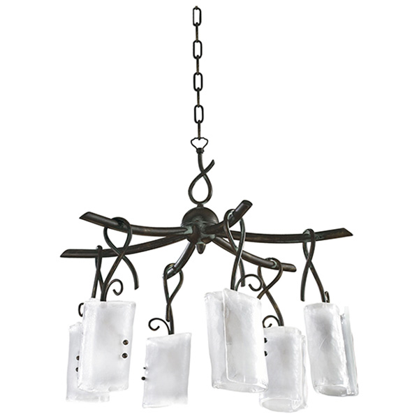 Six Lamp Chandelier - Click Image to Close